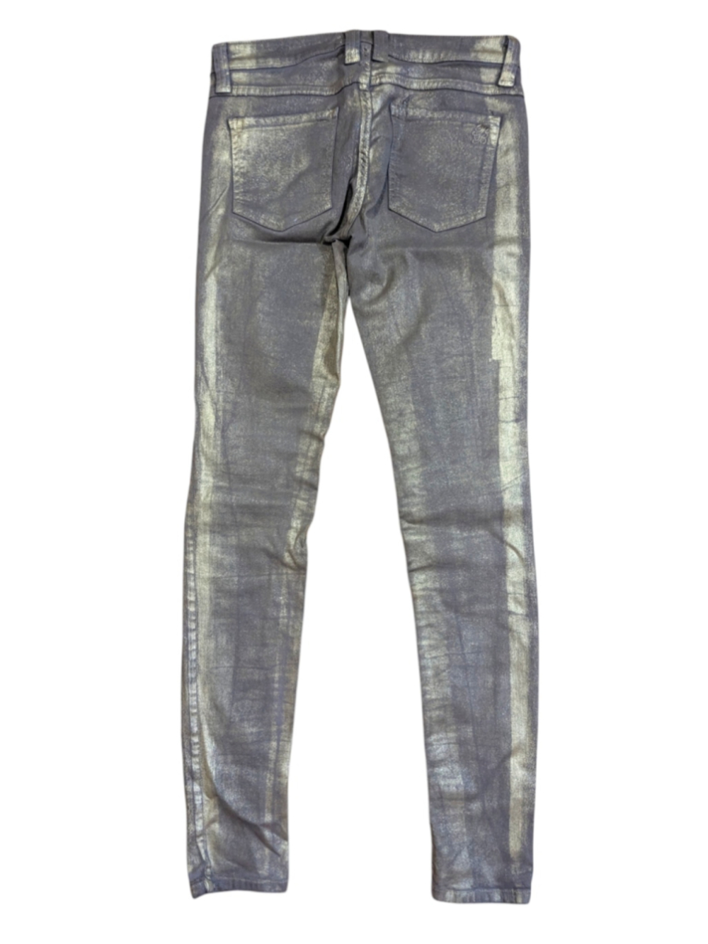 Frankie B. Gold Skinny Jeans Size 26 - Picture 4 of 11